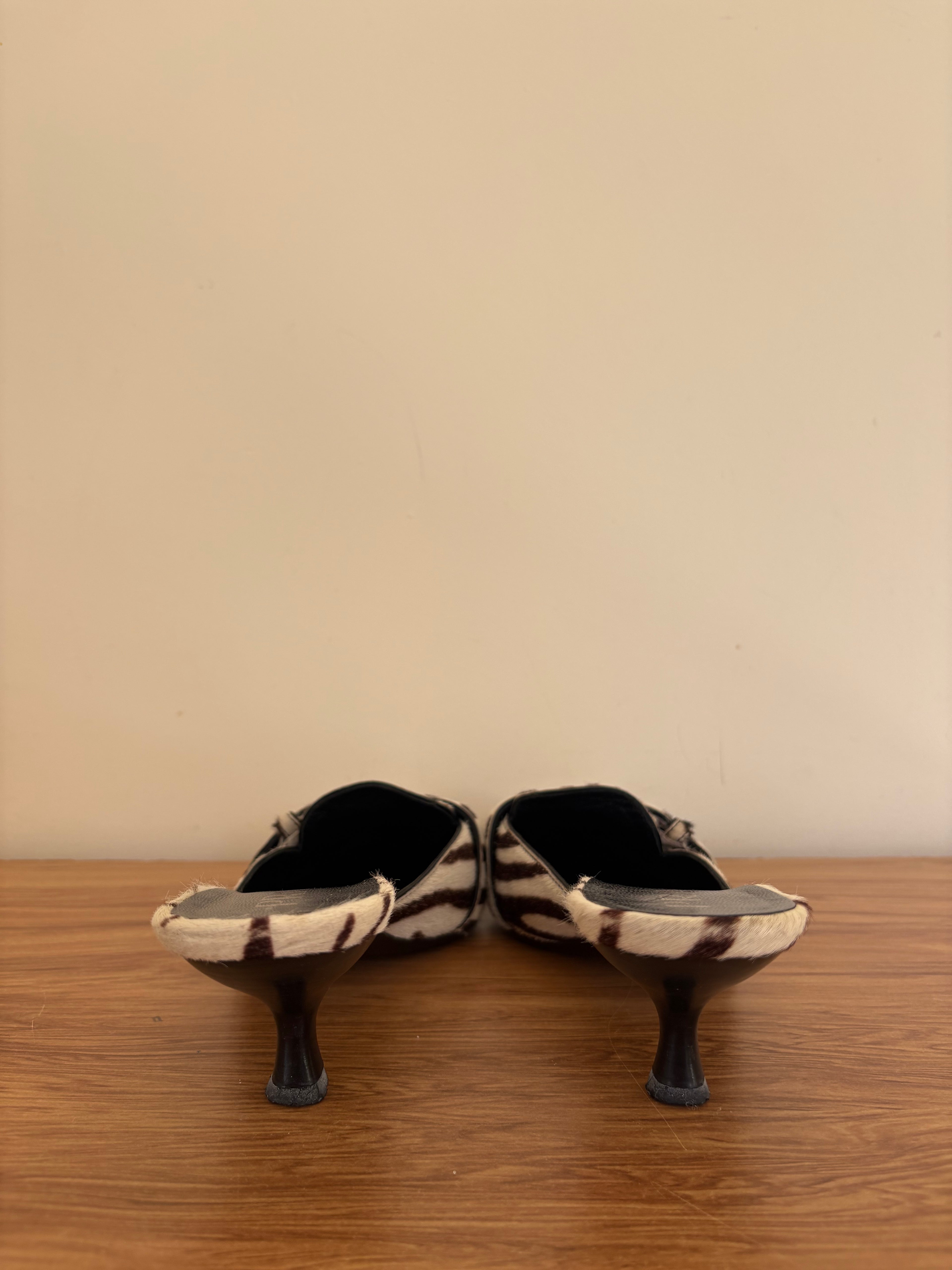 Prada zebra print pony calf mules (36)