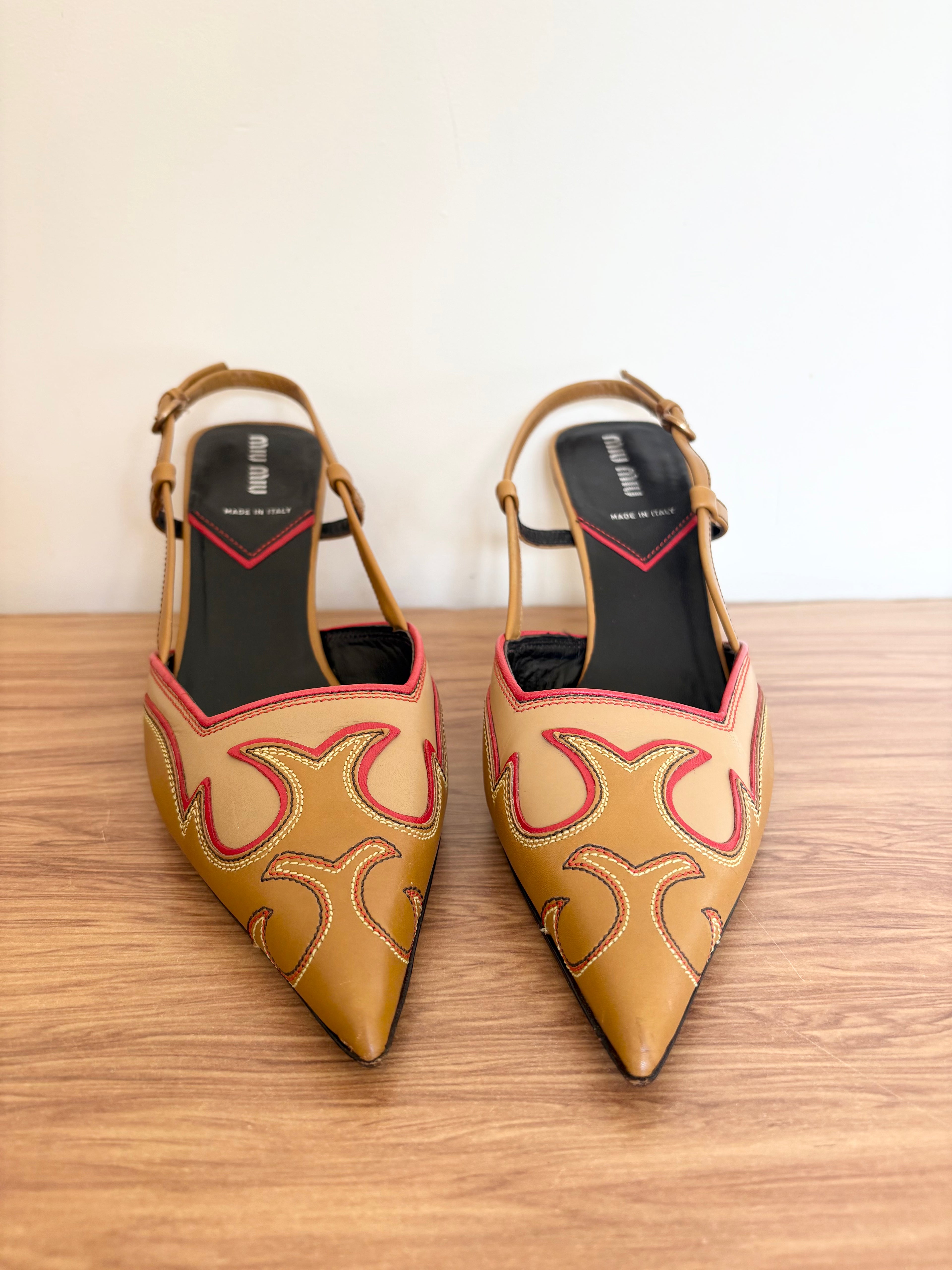 Miu Miu slingback pumps western era (37)