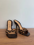 Louis Vuitton damier slingback heels (36.5)