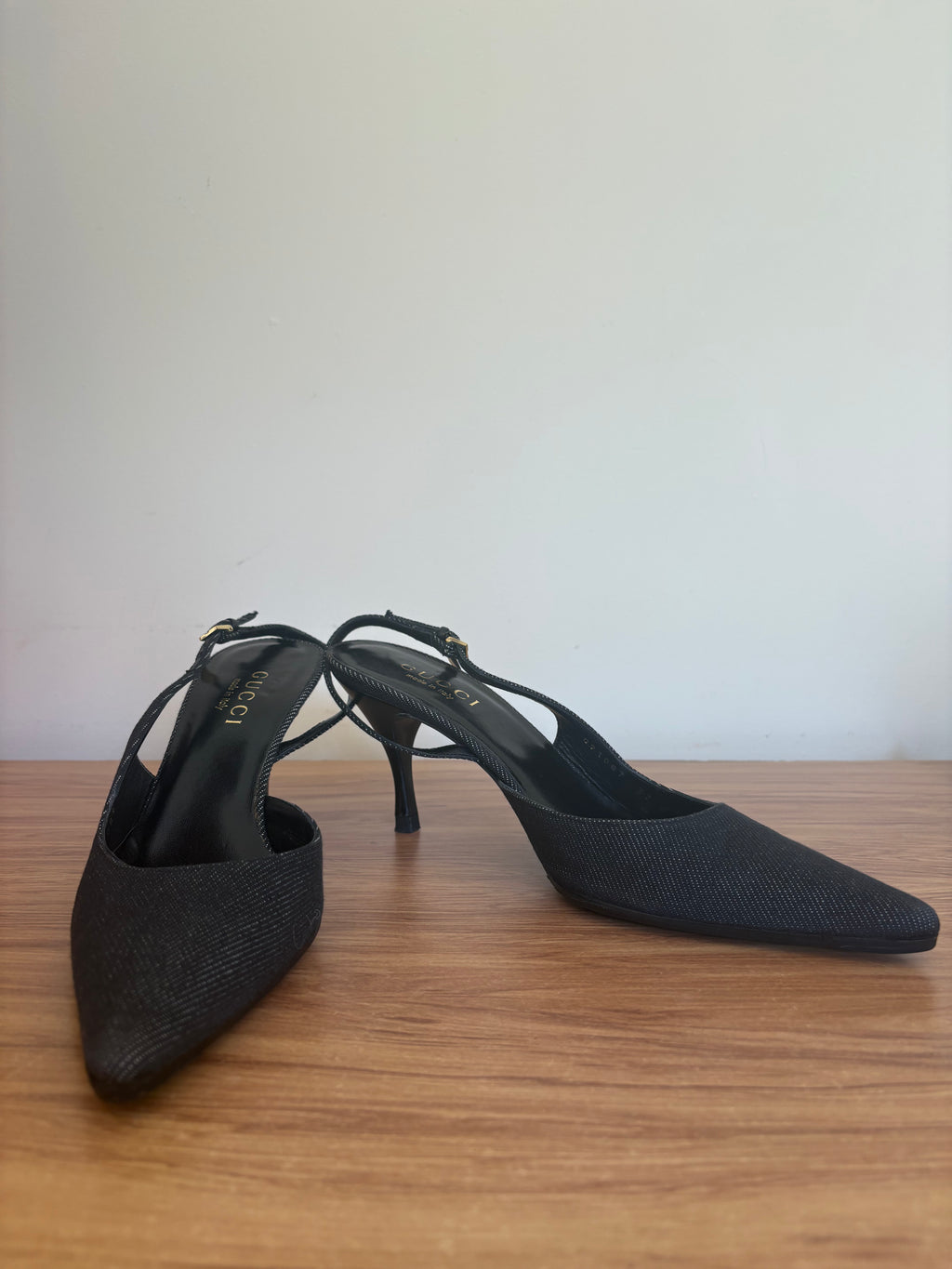 Gucci x Tom Ford 2001  denim slingback pumps (37)