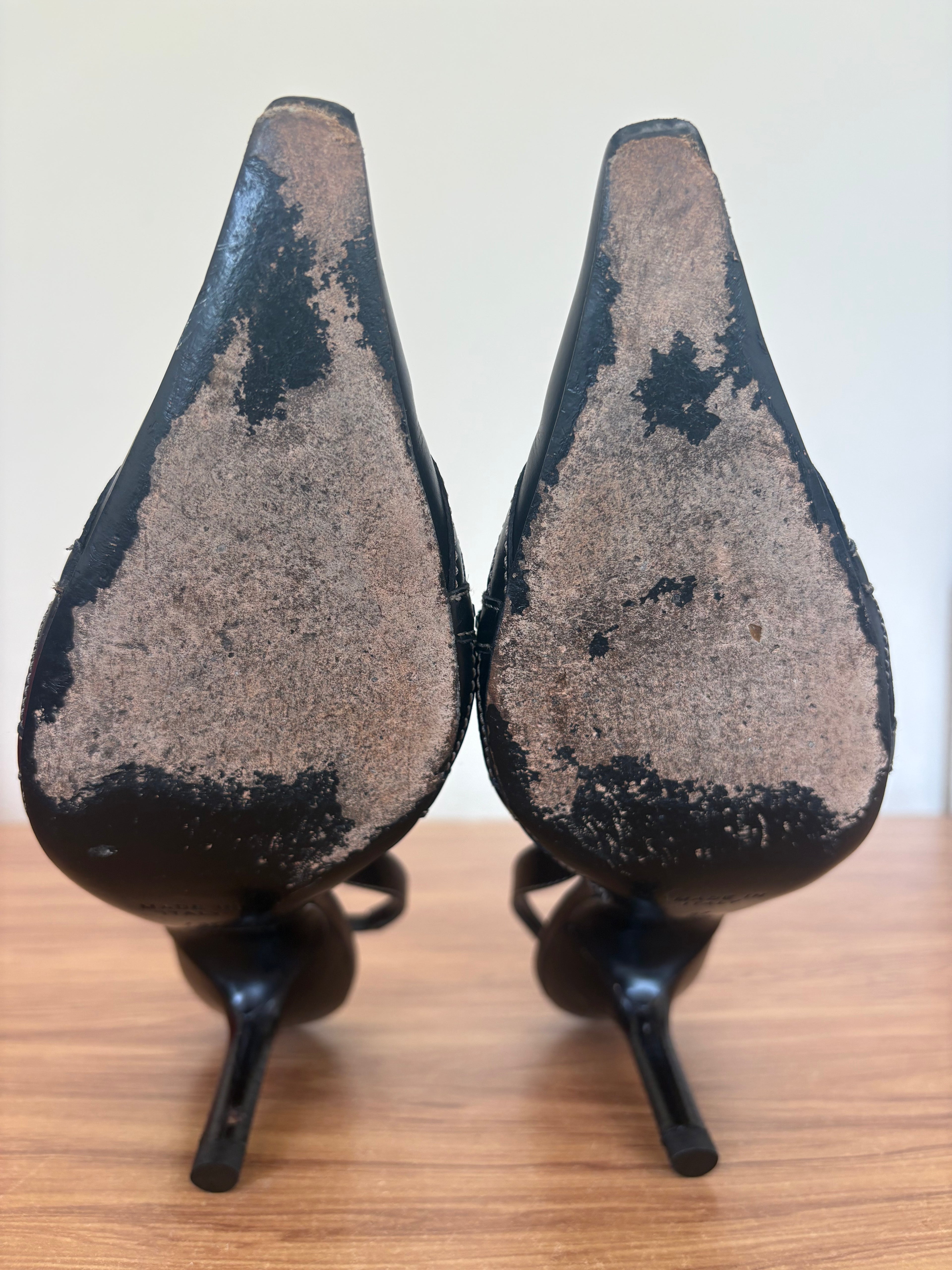 Rene Caovilla swarvoski slingback leather pumps (37)
