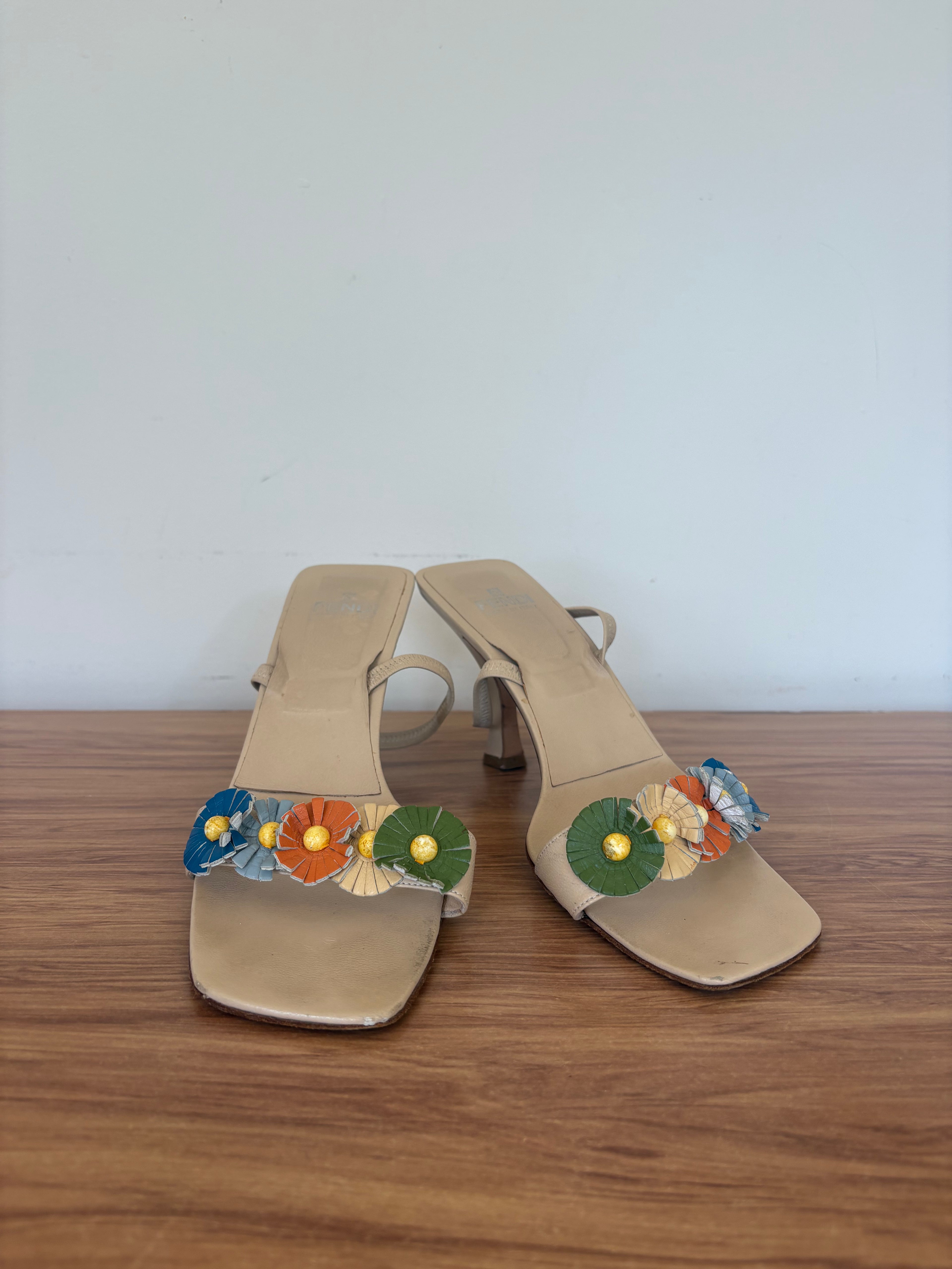 Fendi slingback flower kitten mules S/S 1998 (37)