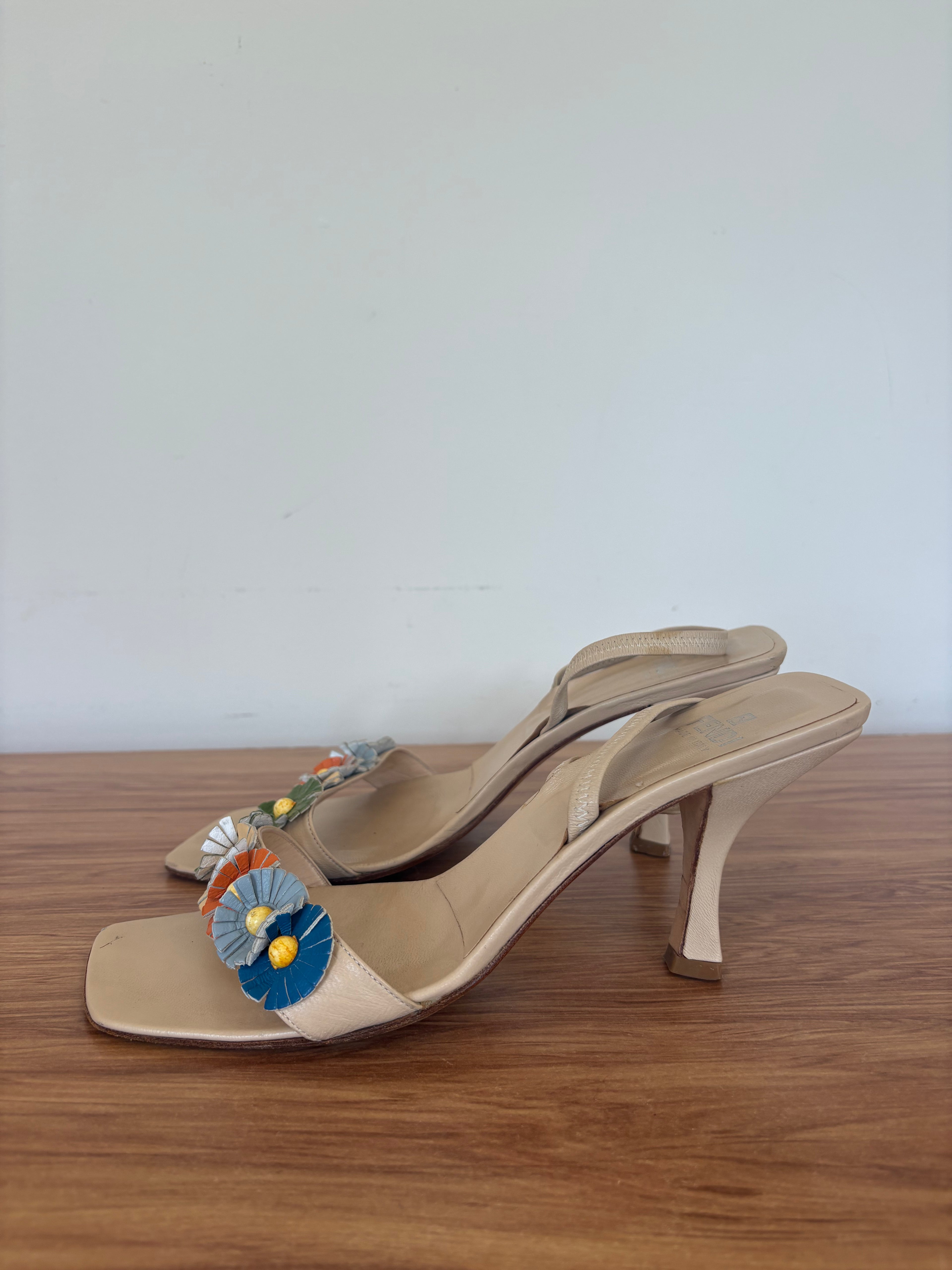 Fendi slingback flower kitten mules S/S 1998 (37)