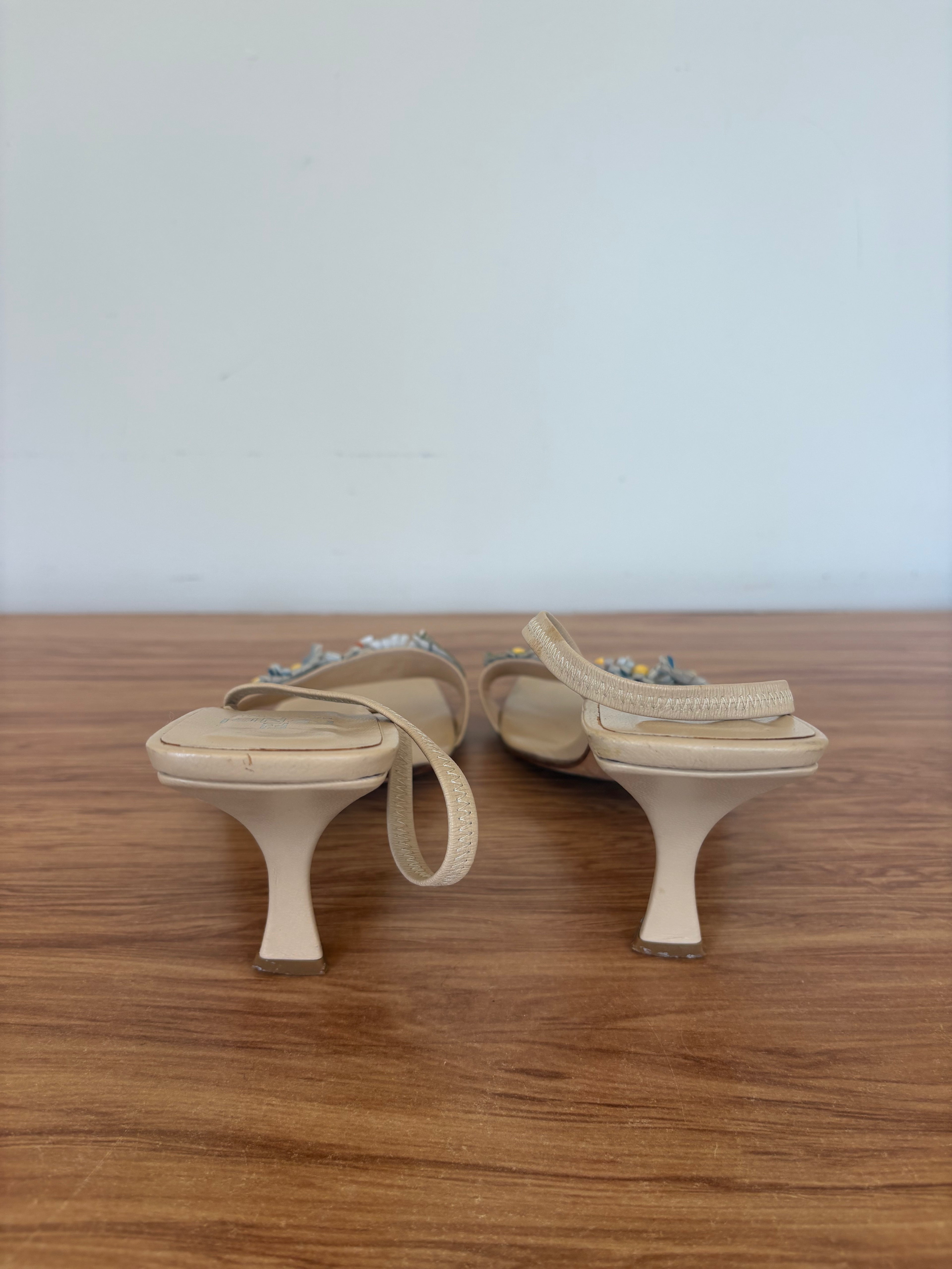 Fendi slingback flower kitten mules S/S 1998 (37)