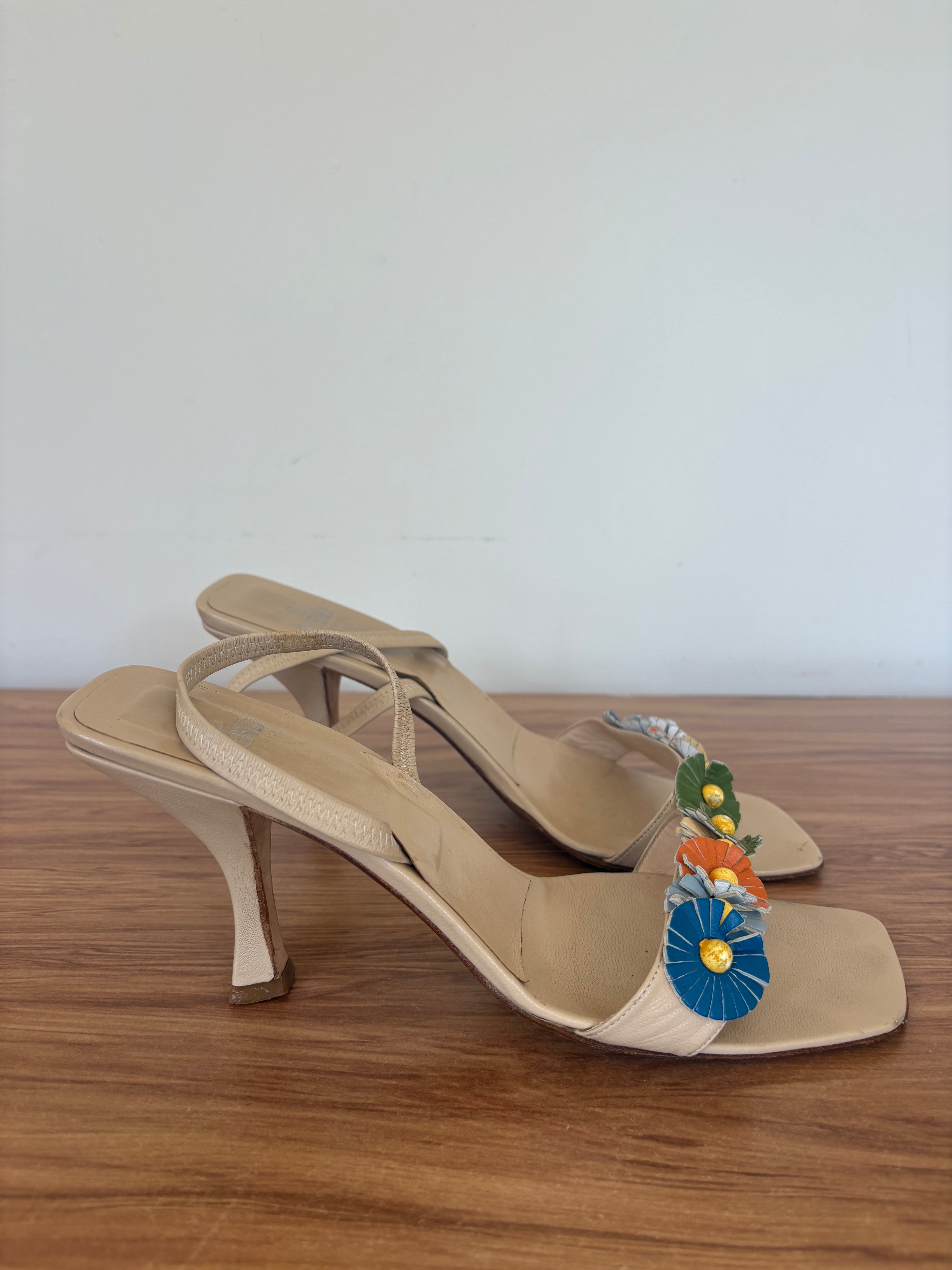 Fendi slingback flower kitten mules S/S 1998 (37)