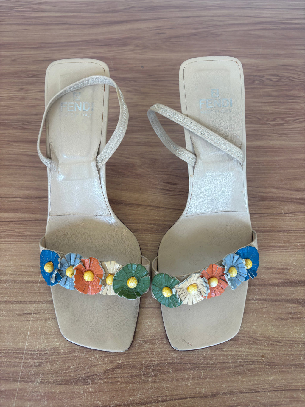 Fendi slingback flower kitten mules S/S 1998 (37)