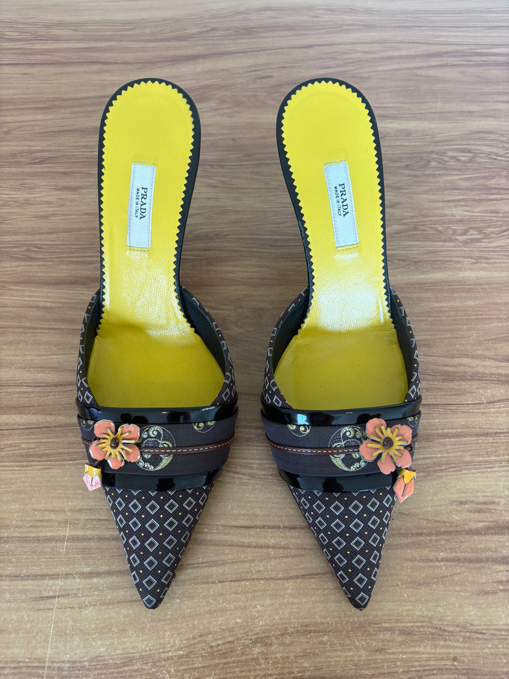 Prada silk kimono mules S/S 2003 (35.5)
