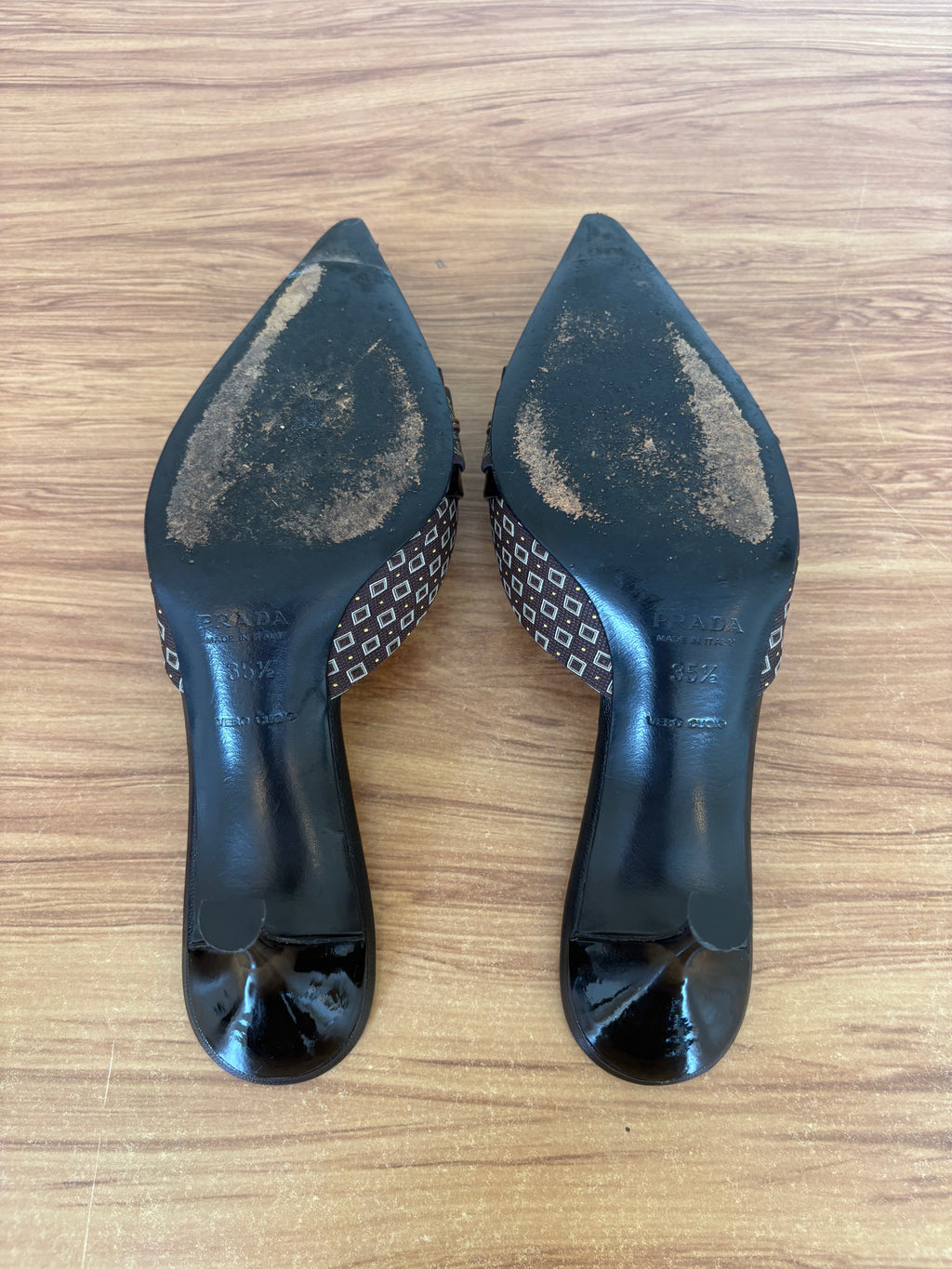 Prada silk kimono mules S/S 2003 (35.5)