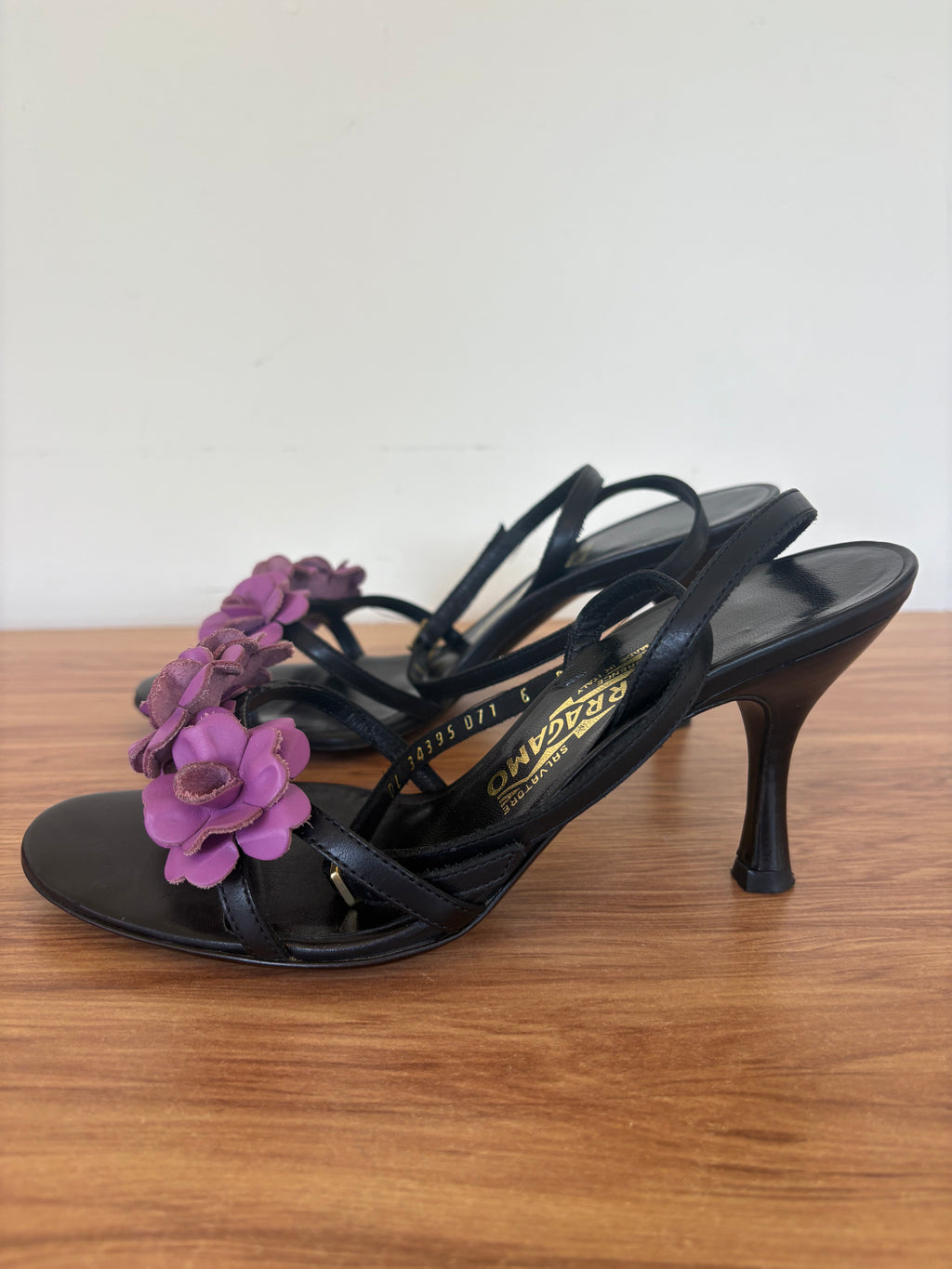 Salvatore Ferragamo strappy flower mules S/S 2004 (36)