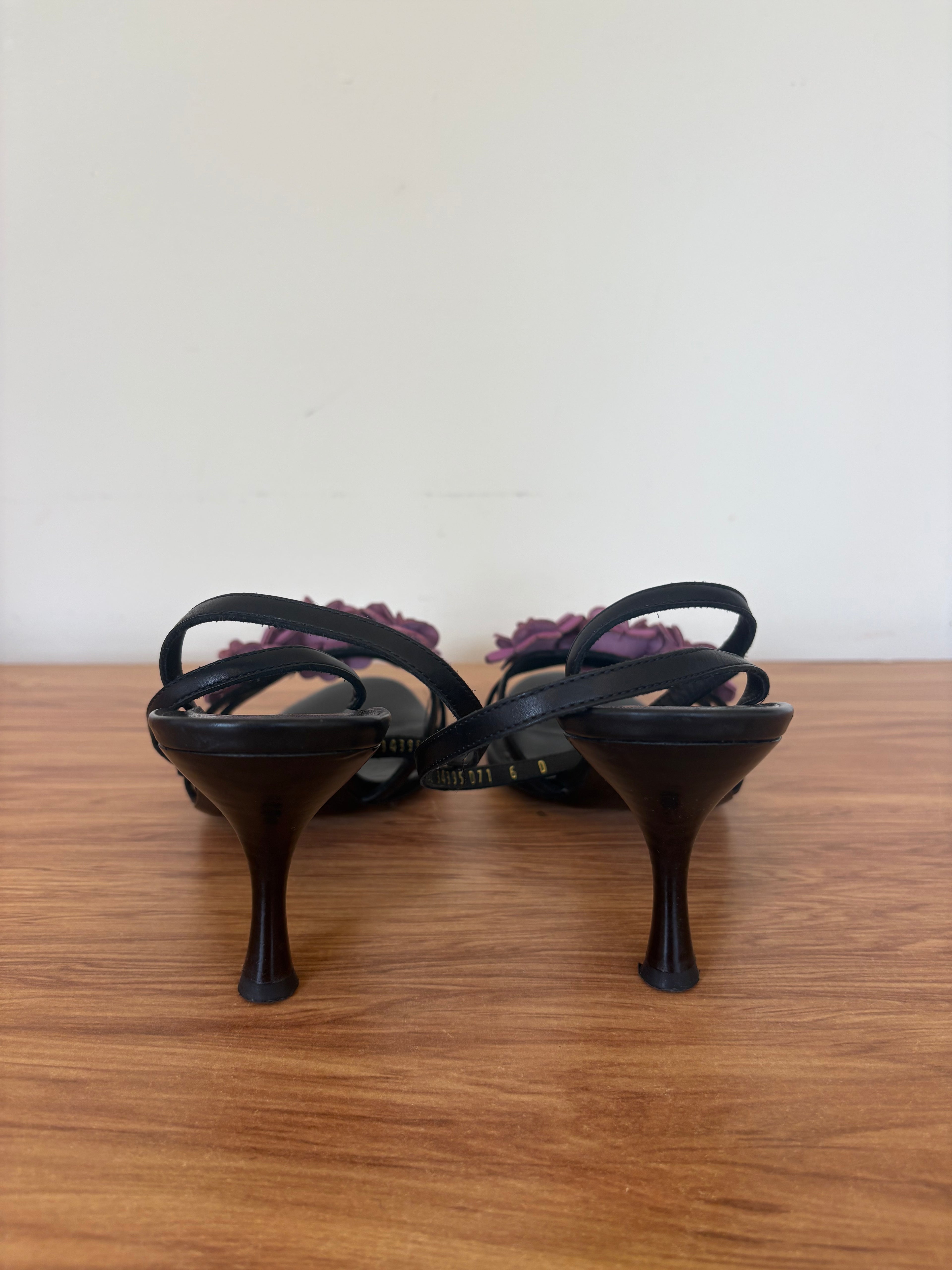 Salvatore Ferragamo strappy flower mules S/S 2004 (36)