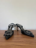 Manolo Blahnik python Swarvoski slingback pumps (38)